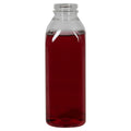 16 oz. Clear PET Square Milkman Beverage Bottle with 38mm DBJ Neck (Cap Sold Separately)