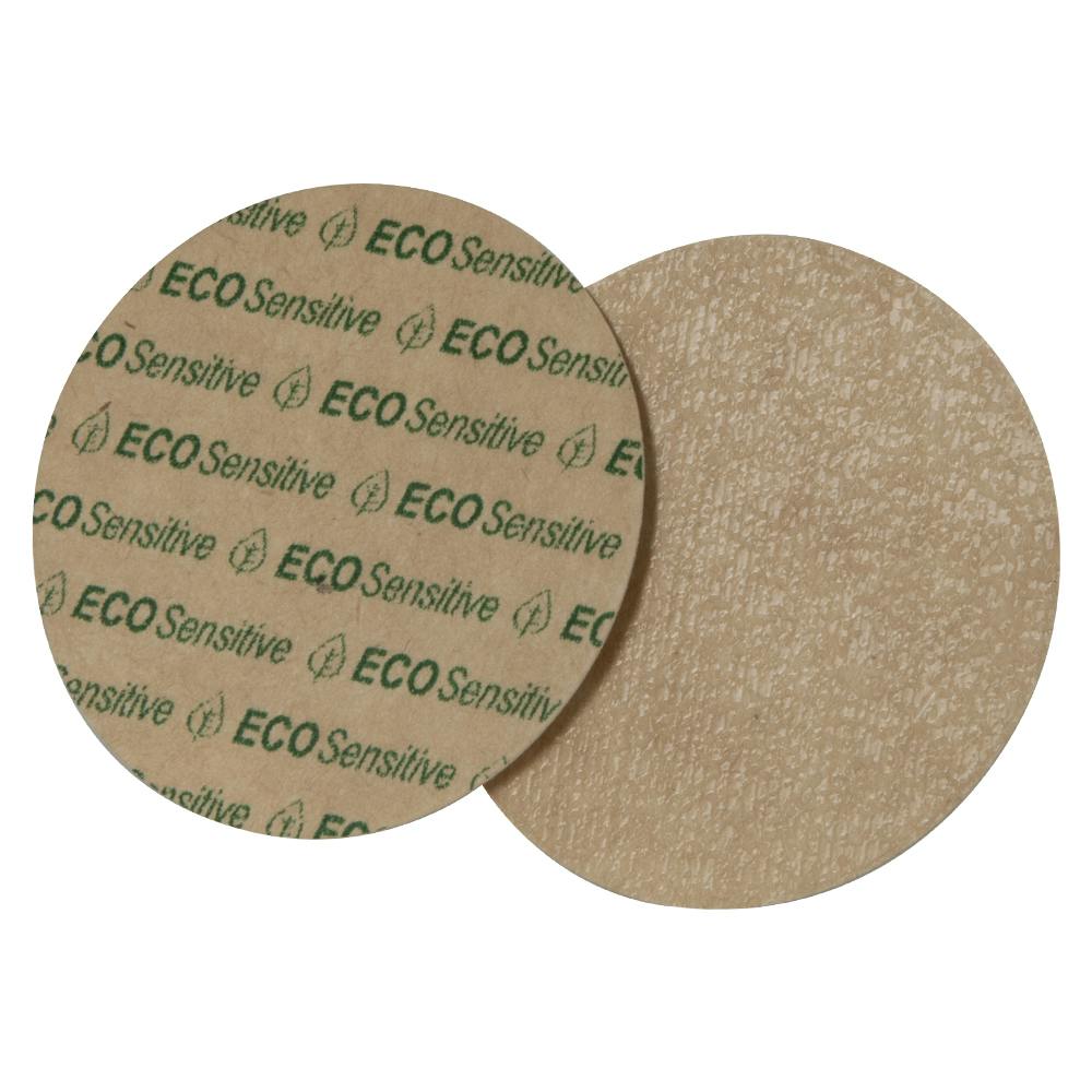 0.020" Thick Brown Kraft Board ECO-Seal Pressure Seal Liner for 120mm Cap