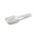 60mL (2 oz.) White Polystyrene Sterile SteriTrue™ Sampling Scoop with Flat Bottom - Case of 100
