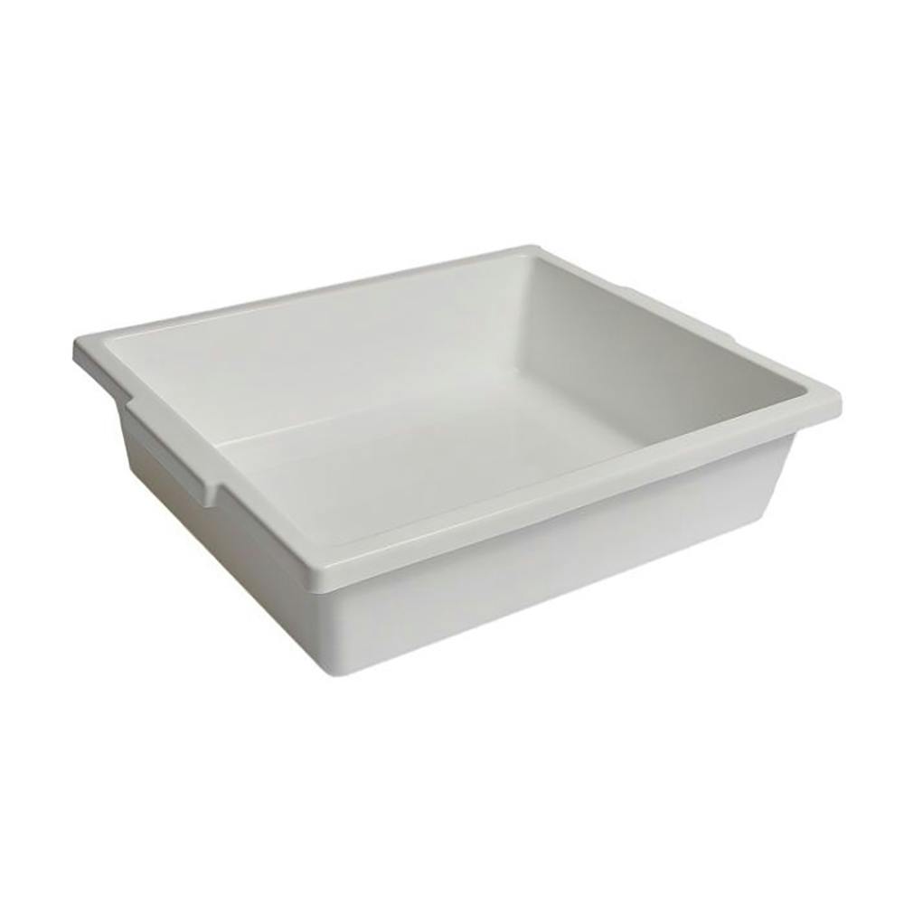 White Polypropylene Multi-Purpose Laboratory Tray - 20" L x 17" W x 5" Hgt.