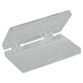 Clear Polystyrene Hinged Box - 2" L x 1-1/8" W x 1/4" Hgt. (Case of 1000)