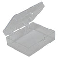 Clear Polystyrene Hinged Box - 2-1/8" L x 1-5/8" W x 3/4" Hgt. (Case of 1000)