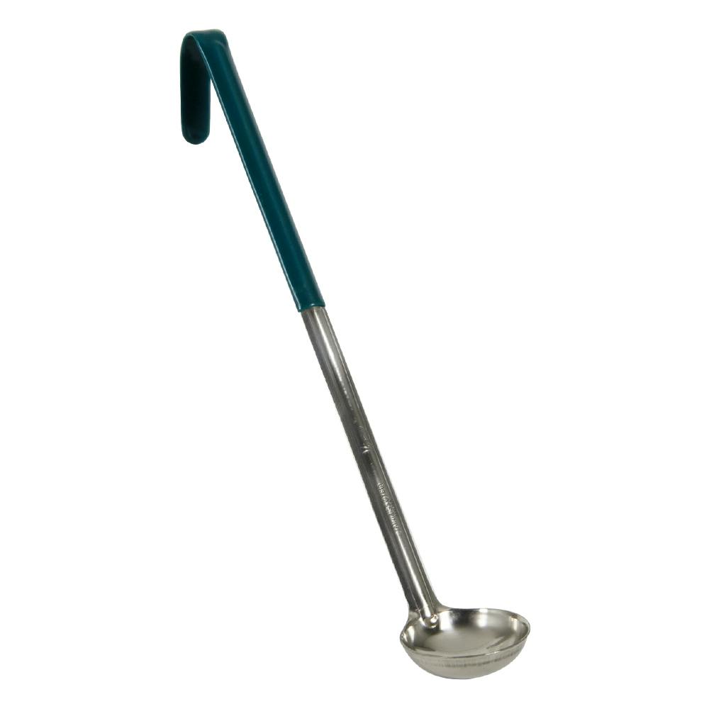 1/2 oz. Stainless Steel Ladle with Green Handle