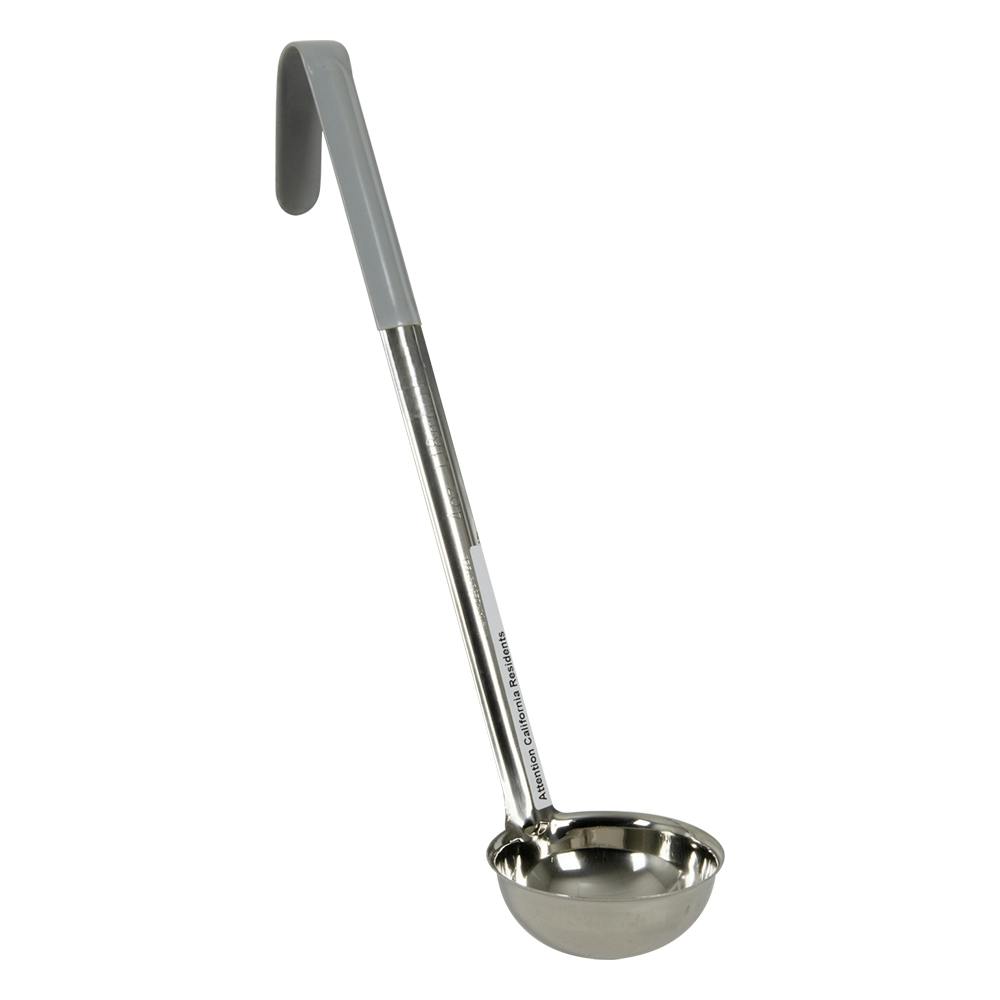 4 oz. Stainless Steel Ladle with Gray Handle