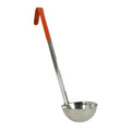 8 oz. Stainless Steel Ladle with Orange Handle