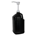 1 Gallon Black HDPE Square Jug with 38/400 White Pump