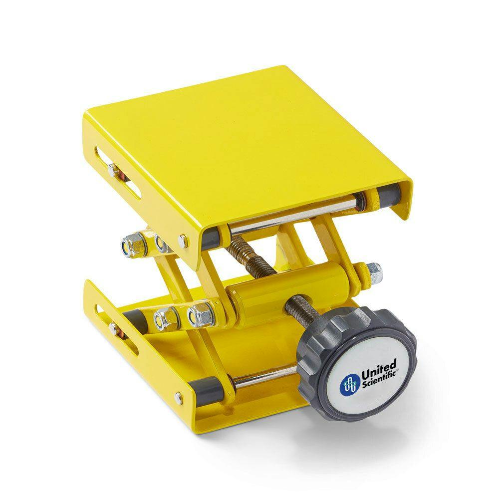 Yellow EcoLift™ Light-Duty Lab Jack - 4" L x 4" W x 6" Max. Hgt.