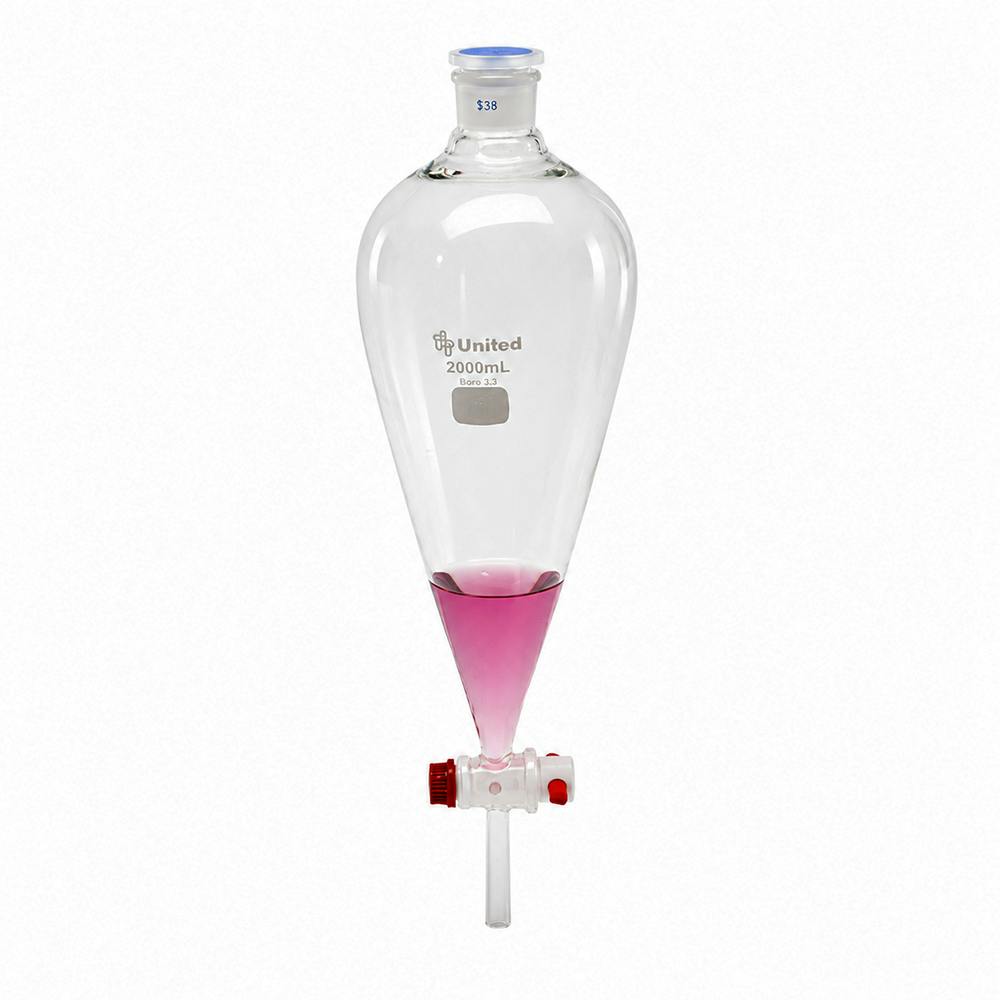 2000mL Glass Separatory Funnel with No. 28 Stopper