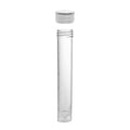 10mL Non-Sterile Clear Polypropylene SureSeal™ Transport Tube with Loose Natural Screw Cap - 100 per Bag; 10 Bags per Case