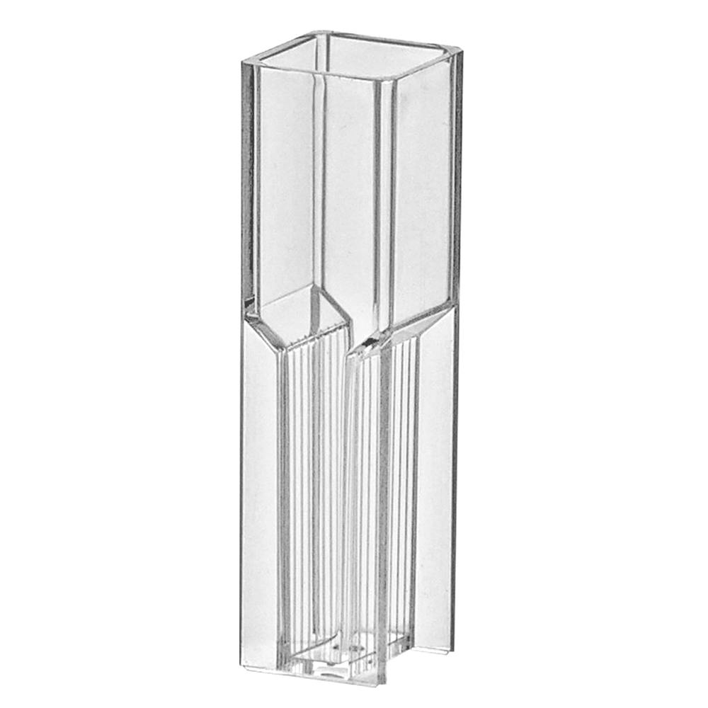 1.5mL Polystyrene Semi-Micro Cuvette with Square Opening - 100 per Tray; 10 Trays per Case (Cap Sold Separately)
