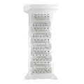 50mL Sterile Clear Polypropylene TotalPure™ Metal-Free Centrifuge Tube with Attached White Screw Cap - 25 per Bag; 20 Bags per Case