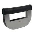 Dual Blade Stainless Steel Mincing Knife with Black Polypropylene Handle - 6-5/8" L x 3-3/8" W