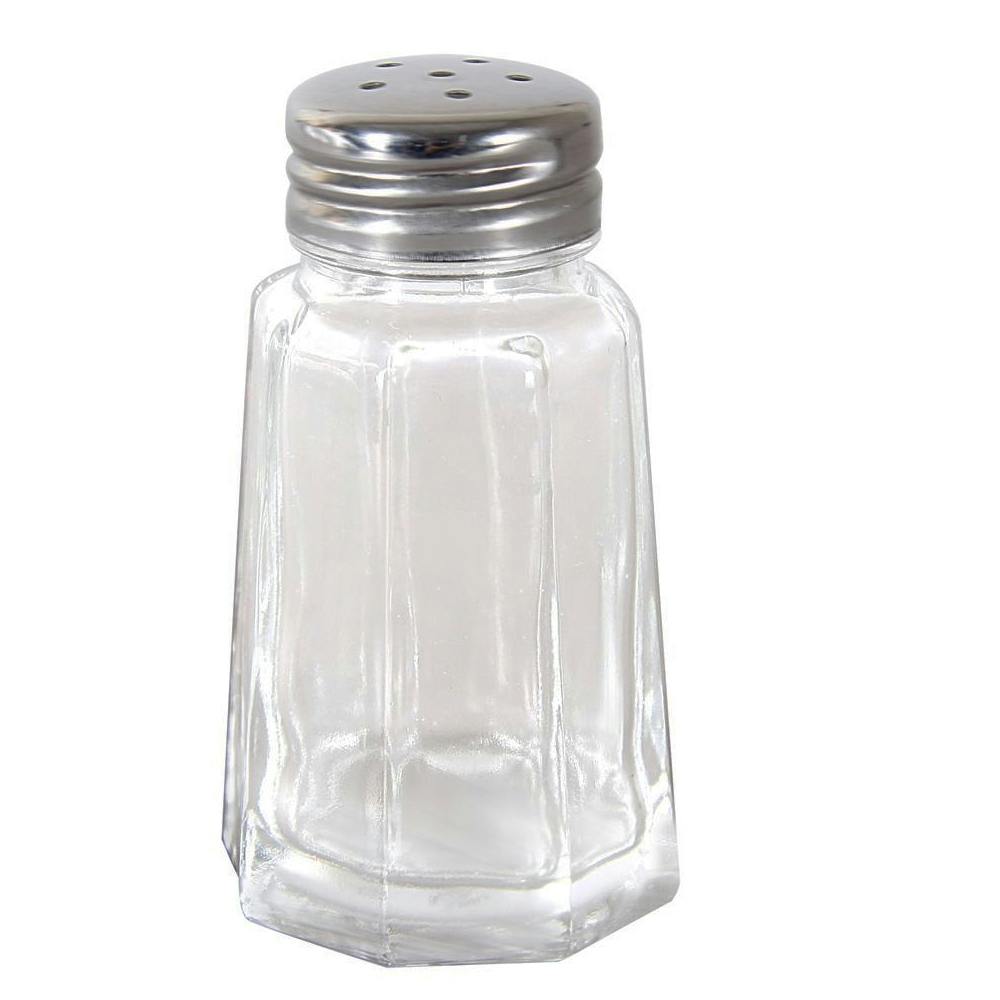 1 oz. Glass Panel Salt & Pepper Shakers with Mushroom Cap - Package of 12