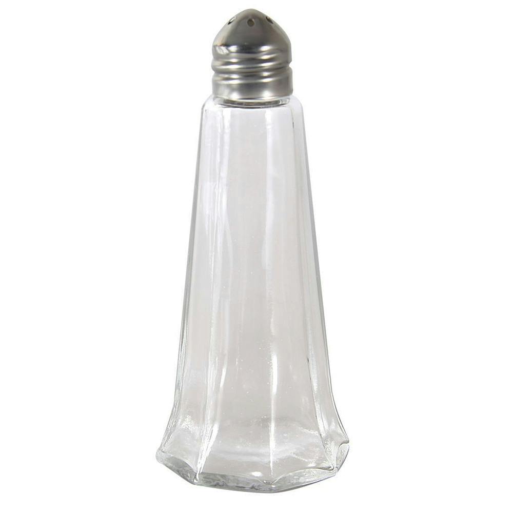 1 oz. Glass Tower Salt & Pepper Shakers with Standard Cap - Package of 12