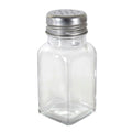 2 oz. Glass Square Salt & Pepper Shakers with Mushroom Cap - Package of 12