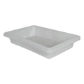3" Deep Full Size White Polypropylene Food Storage Container - 26" L x 18" W x 3" Hgt.