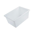 12" Deep Full Size White Polypropylene Food Storage Container - 26" L x 18" W x 12" Hgt.
