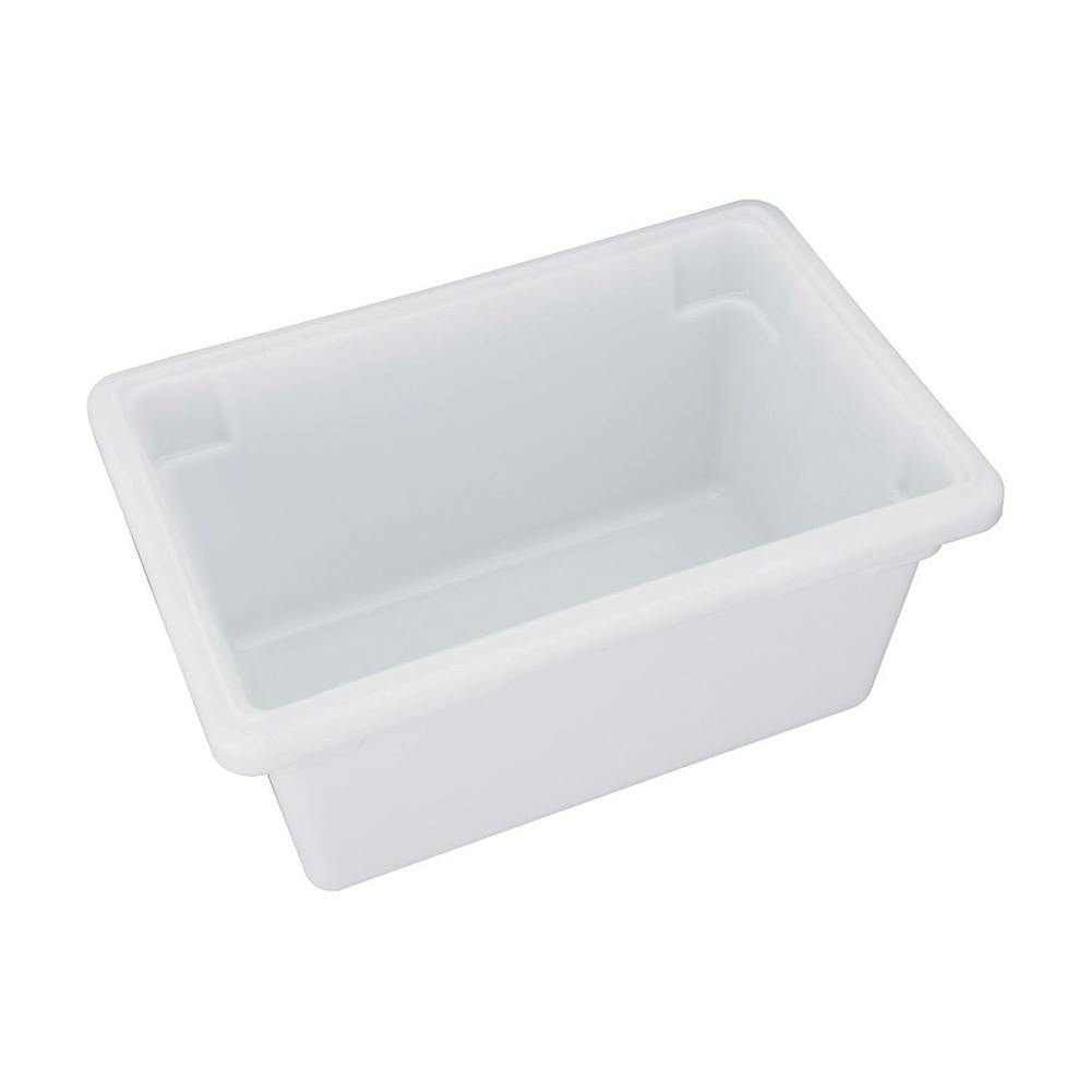 9" Deep Half Size White Polypropylene Food Storage Container - 18" L x 12" W x 9" Hgt.