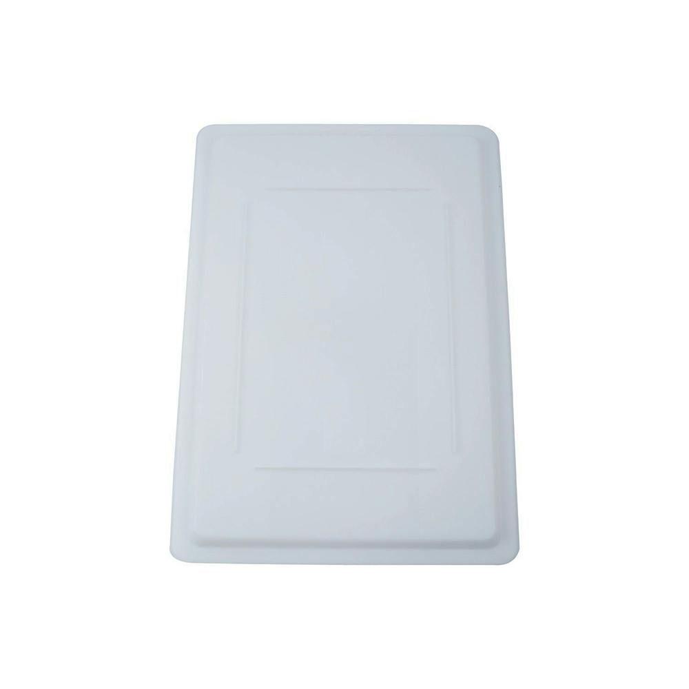 Full Size White Polypropylene Food Storage Container Lid - 26" x 18"