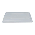 Half Size White Polypropylene Food Storage Container Lid - 18" x 12"