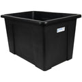 190 Gallon/22 Bushel Black LLDPE Rectangular Tamco® Tub Tank - 48-1/2" L x 35-1/2" W x 36-1/4" Hgt.