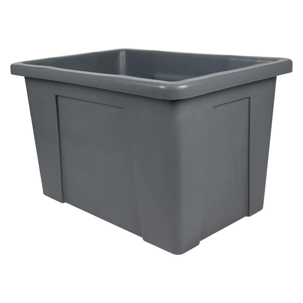 100 Gallon/12 Bushel Gray LLDPE Rectangular Tamco® Tub Tank - 41-1/2" L x 30-1/2" W x 28-1/4" Hgt.