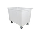 100 Gallon/12 Bushel Natural LLDPE Rectangular Tamco® Box Truck with 4" Casters - 41-1/2" L x 33-1/2" W x 33-1/2" Hgt. OD