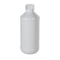 1 oz. White PET Modern Round Bottle with 20/410 White Ribbed Cap with F217 Liner