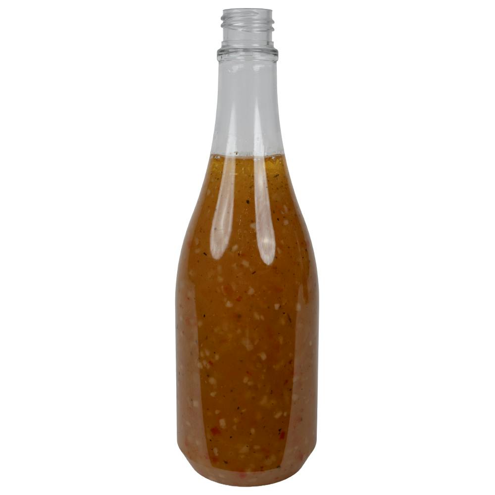 14 oz. Clear PET Round Keuka Bottle with 24/410 Neck (Pumps, Caps & Sprayers Sold Separately)