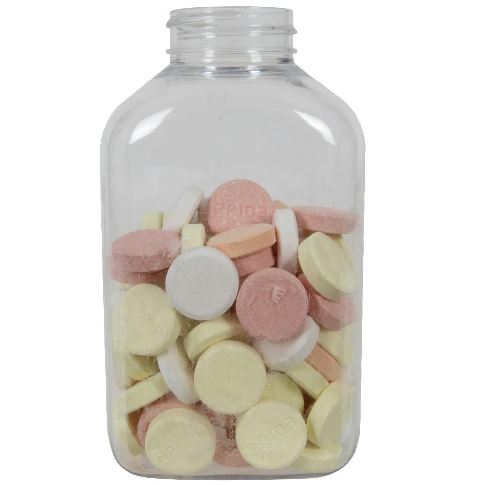 375cc (12.68 oz.) Clear PET Oblong Pharma Bottle with 38/400 Neck (Cap Sold Separately)