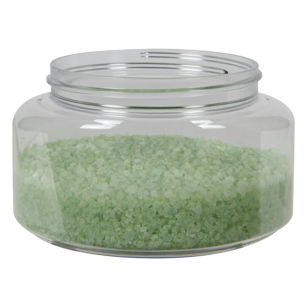 16 oz. Clear PET Squat Oval Jar with 89/400 Neck (Cap Sold Separately)