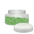 4 oz. Clear PET Squat Oval Jar with 58/400 White Dome Cap with F217 Liner