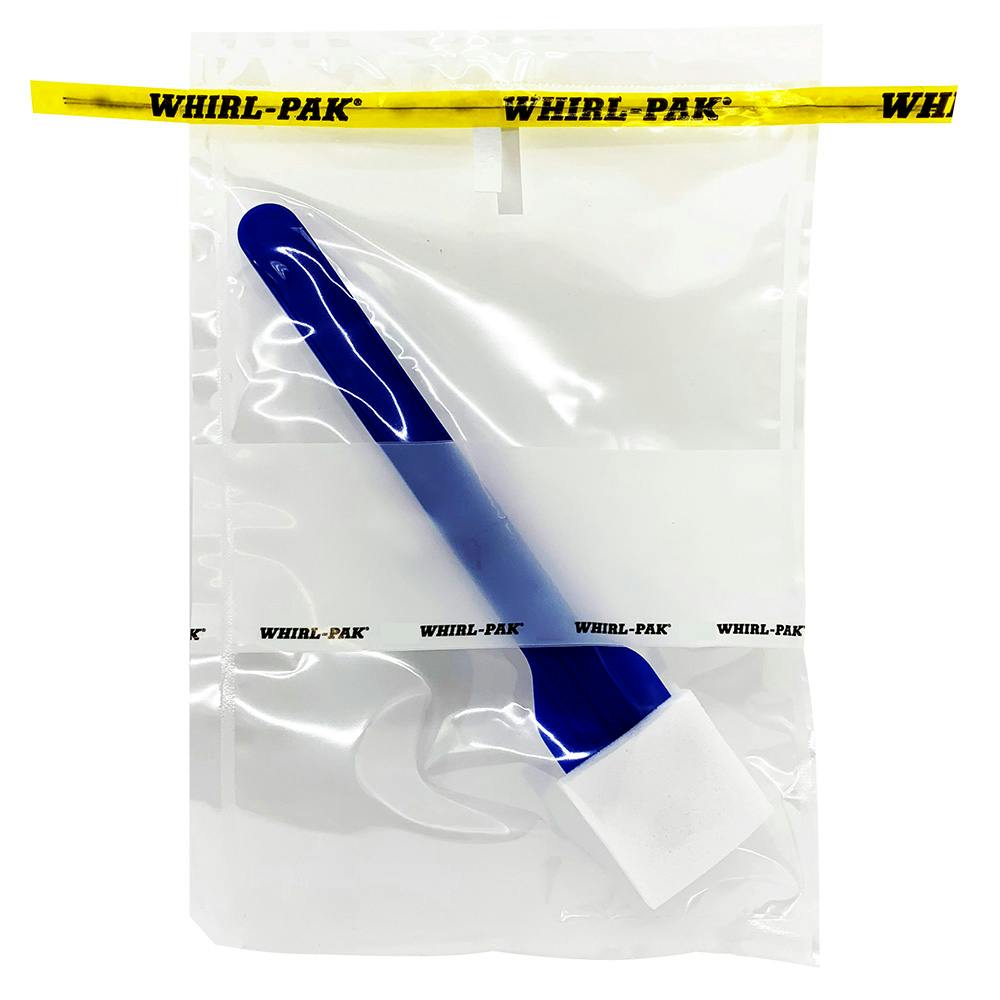 24 oz. Whirl-Pak® Sampling Bag with Dry PolyProbe - 6" W x 9" L x 2.5 mil Thick (Case of 100)