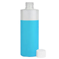 4 oz. Natural LDPE Cylindrical Bottle with 24/410 White Ribbed Cap with F217 Liner