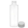 4 oz. White LDPE Cylindrical Bottle with 24/410 White Ribbed Polypropylene Child-Resistant Cap (CRC) with F217 Liner
