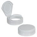 53/400 White Polypropylene Smooth NutraGen II® Wide Mouth Snap-Top Dispensing Cap with 1.375" Orifice