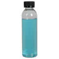 6 oz. Clear PET High Clarity Cosmo Round Bottle with 24/400 Black Ribbed Child-Resistant Cap (CRC) with F217 Liner