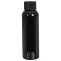 2 oz. Black PET Cosmo Round Bottle with 20/410 Black Ribbed Cap with F217 Liner