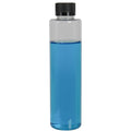 6 oz. Clear PET Slim Cylindrical Bottle with 24/400 Black Ribbed Child-Resistant Cap (CRC) with F217 Liner