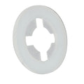 0.152" ID x 0.391" OD x 0.032" Thick Natural Nylon Retaining Washer for #8 Screw Size - Package of 100