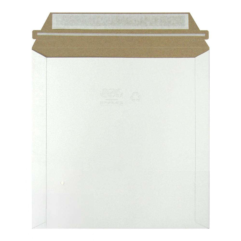 6" W x 6" L White Paperboard Mailjacket® Recyclable Rigid Mailer - Case of 200
