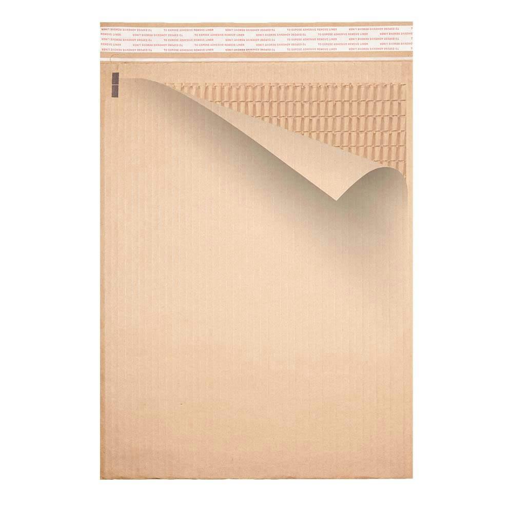 12-1/2" W x 18-1/4" L Natural Kraft Paper Ecojacket® Recyclable Flexible Padded Mailer - Case of 75