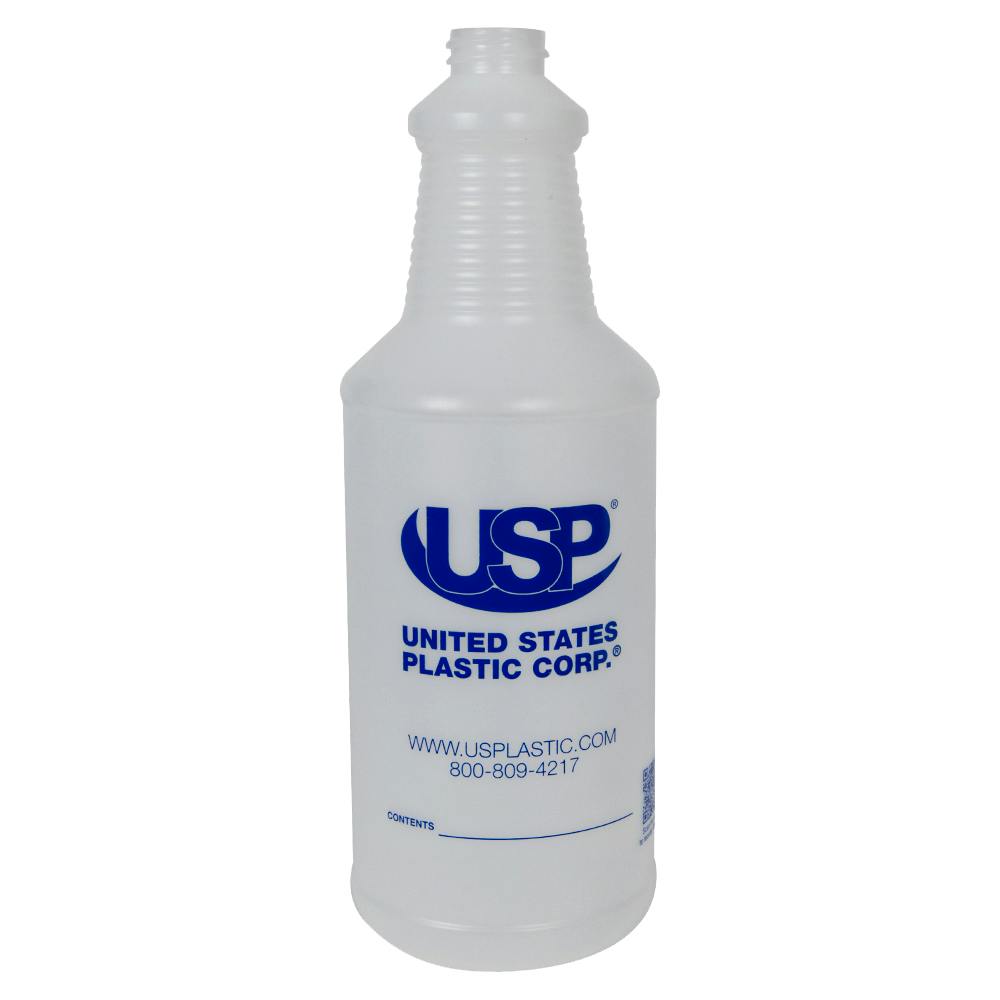 32 oz. Natural HDPE USP Premium Graduated Carafe Spray Bottle with 28/400 Neck (Sprayer or Cap Sold Separately)