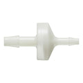 3/16" Hose Barb x 1/8" Hose Barb Natural Nylon Reducing Check Valve with Silicone Diaphragm