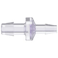 3/8" Hose Barb x 1/4" Hose Barb Gamma Stable Natural Polycarbonate Reducing Check Valve with Silicone Diaphragm
