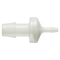 3/8" Hose Barb x 1/8" Hose Barb Natural Nylon Reducing Check Valve with Silicone Diaphragm