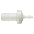 3/8" Hose Barb x 1/8" Hose Barb Natural Nylon Reducing Check Valve with Neoprene Diaphragm