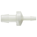 3/8" Hose Barb x 3/16" Hose Barb Natural Nylon Reducing Check Valve with Neoprene Diaphragm
