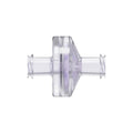 Female x Female Gamma Stable Natural Polycarbonate Luer Check Valve with Silicone Diaphragm
