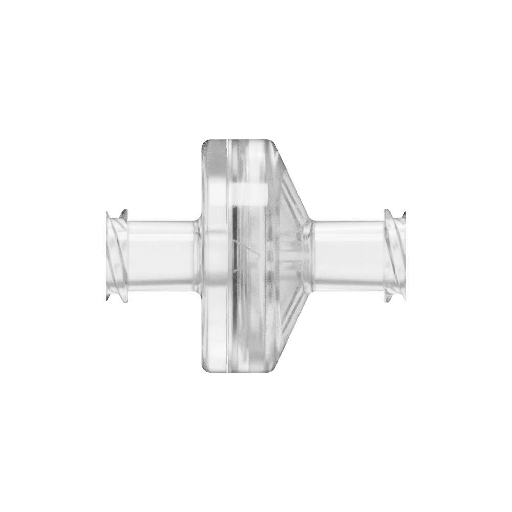 Female x Female Natural Polycarbonate Luer Check Valve with Silicone Diaphragm